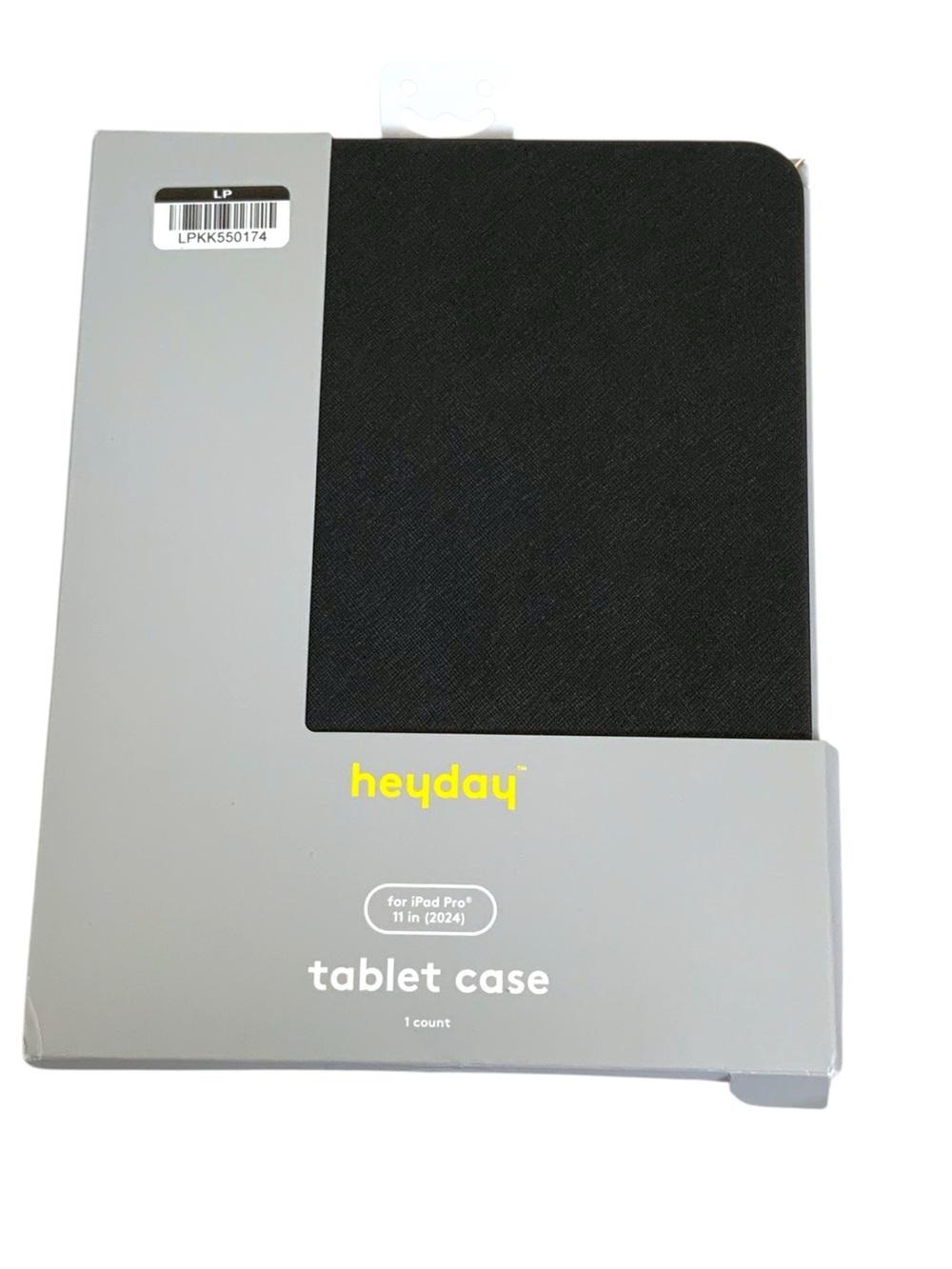 heyday Black Saffiano Tablet Case for iPad Pro 11-inch 2024